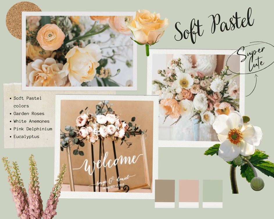 soft pastel colors