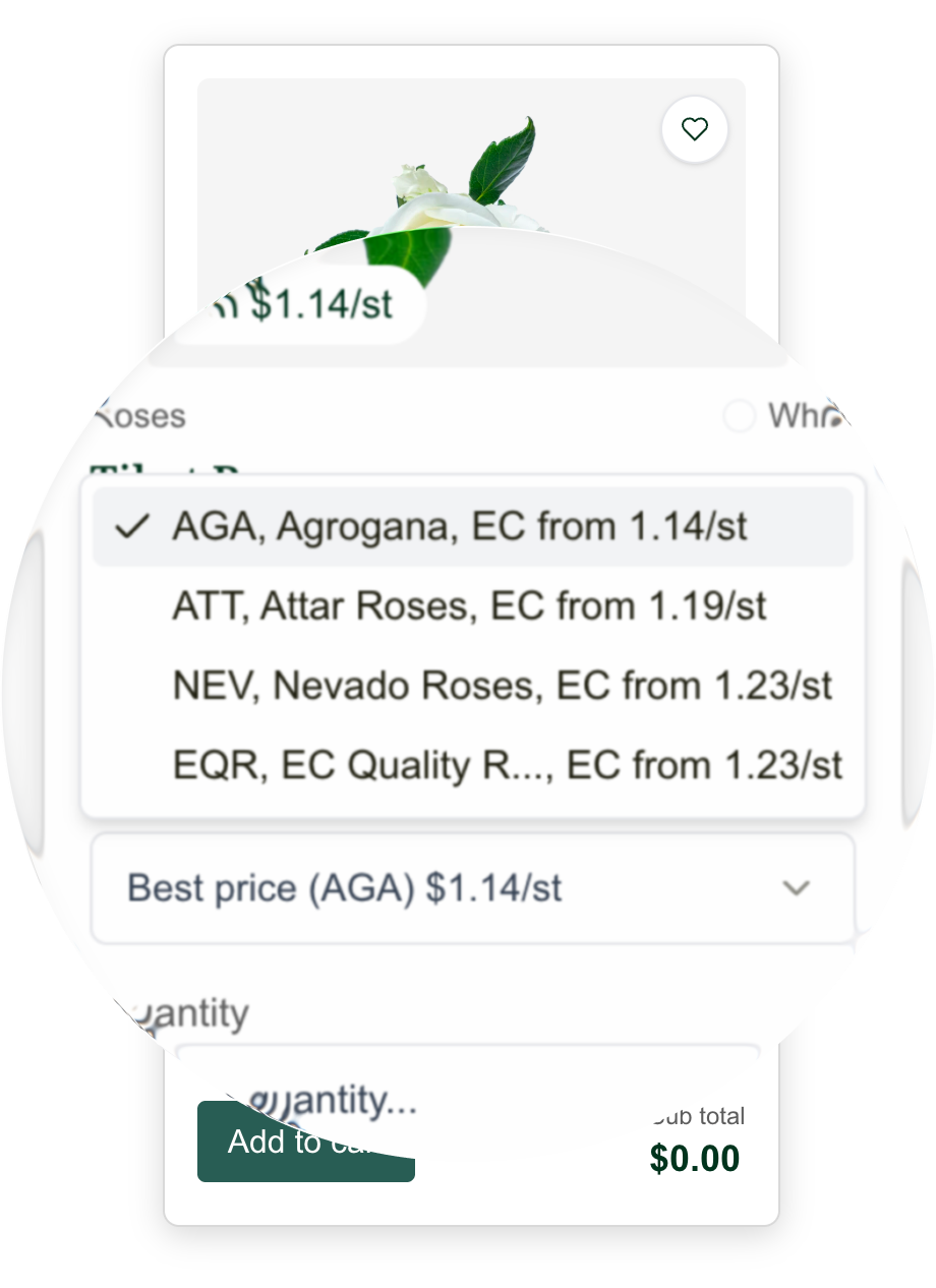 Stem length and farm selection options